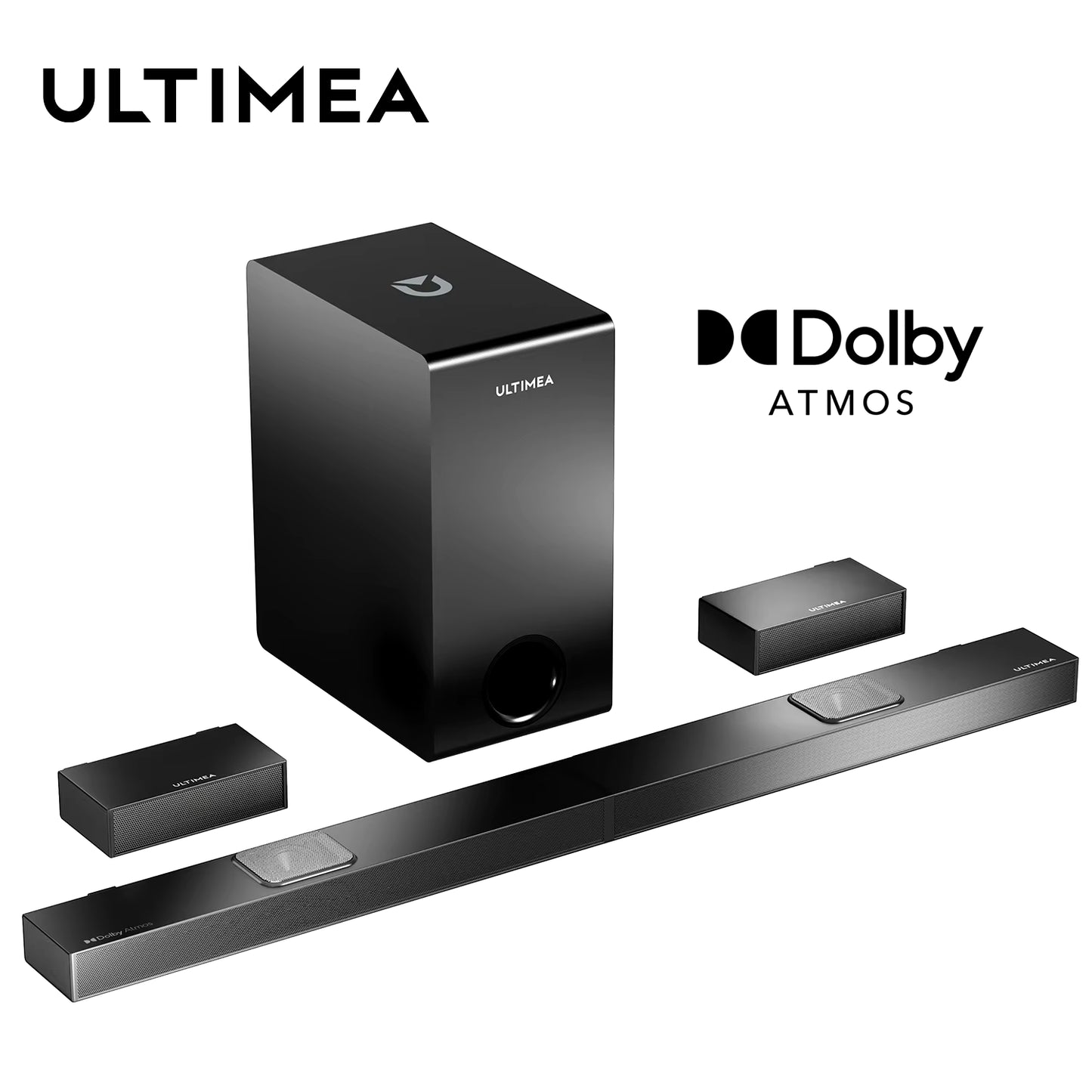 5.1.2 Sound Bar for Smart TV with Dolby Atmos, 8" Wireless Subwoofer, 4K HDR Pass-Through, HDMI In/Earc, 520W Peak Power